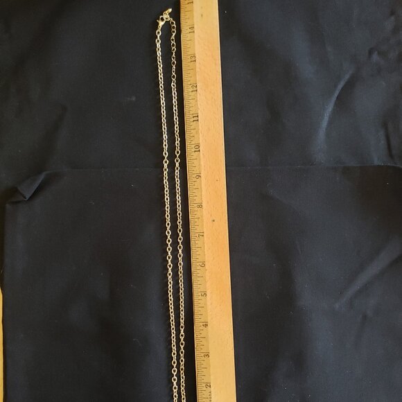 Vintage Costume Necklace Owl Pendant, Long Gold Chain, Owl with Glasses - Picture 6 of 7